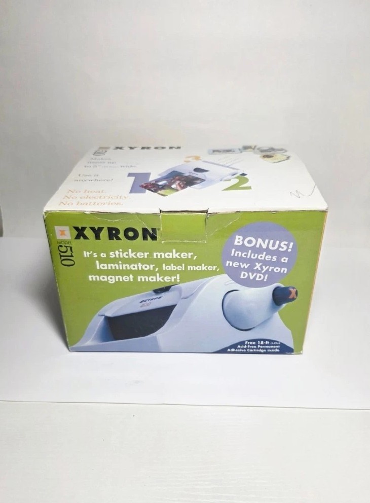 XYRON 510 Sticker, Laminator, Label, & Magnet Maker Machine USED