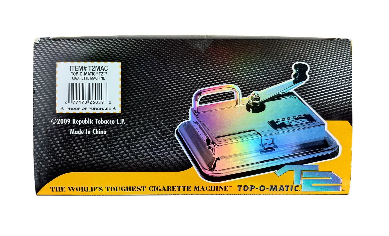 TOP-O-MATIC Cigarette Rolling Machine T2 NEW OPEN BOX
