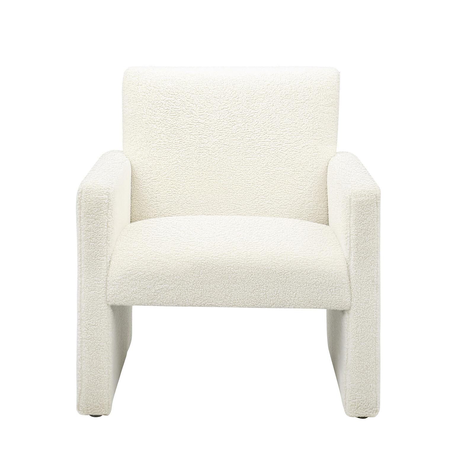 1/2 X Modern Sofa Lamb Fabric Armrest Single Sofa Chair for Bedroom Living Room