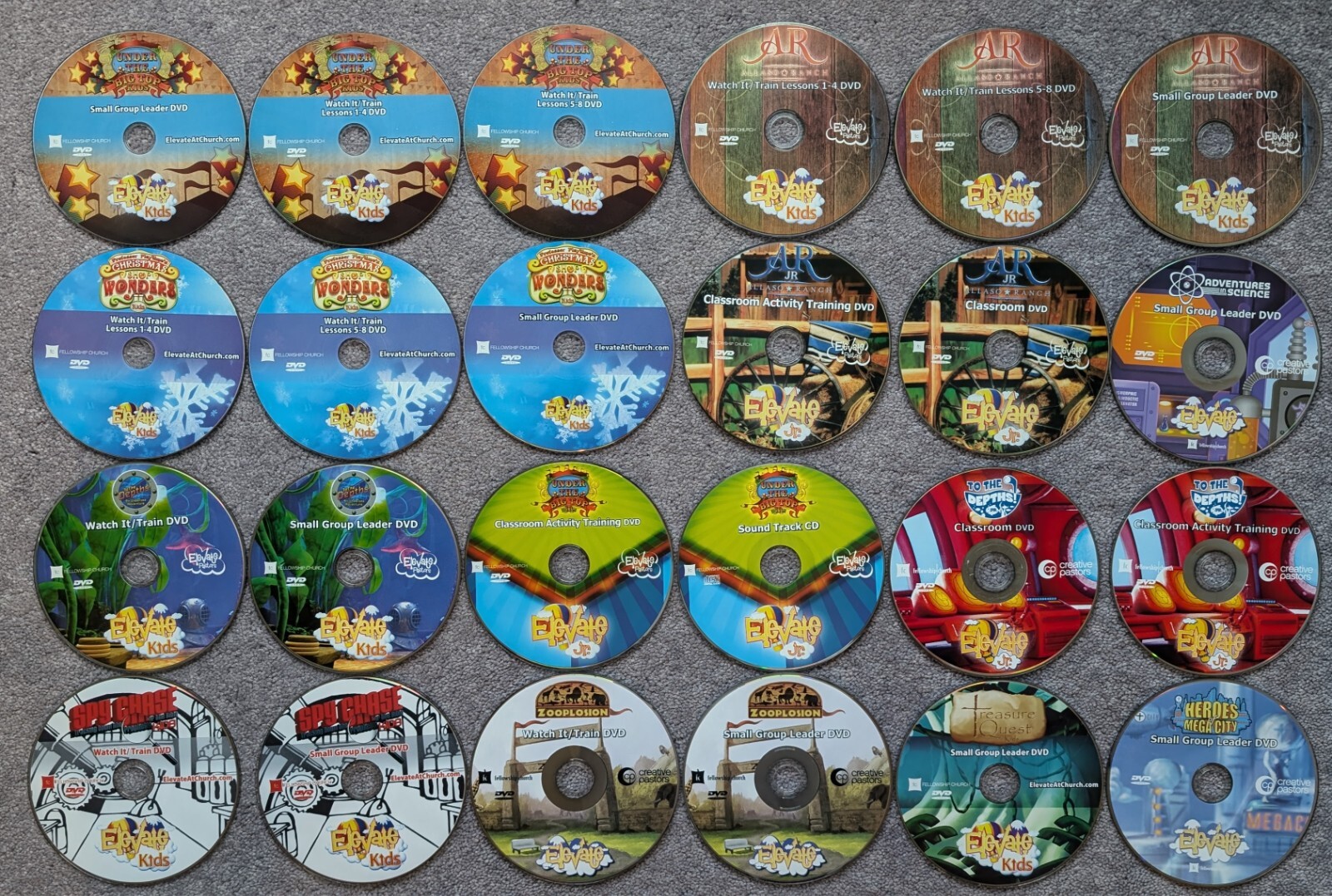 Elevate Kids Lot Base Pack DVD CD Set Church Homeschool Curriculum Homeschooling
