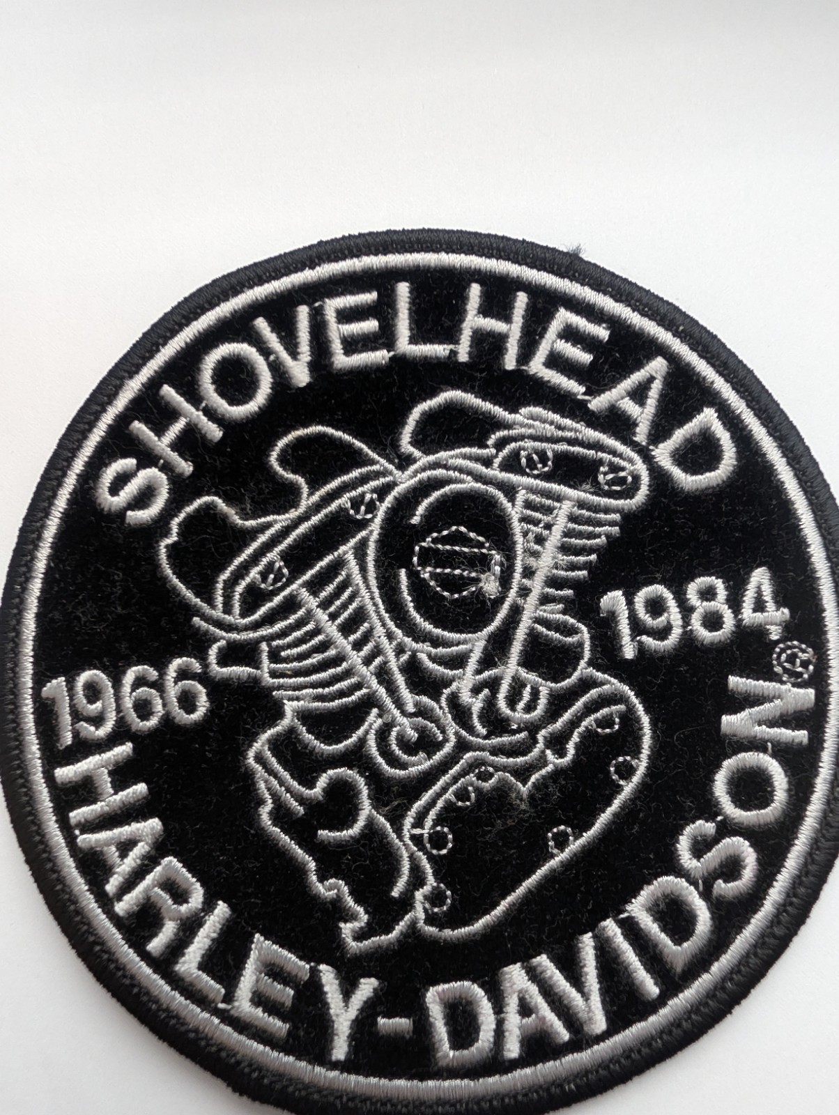 Vintage HARLEY DAVIDSON SHOVELHEAD 4 INCH PATCH Official License 1966-1984