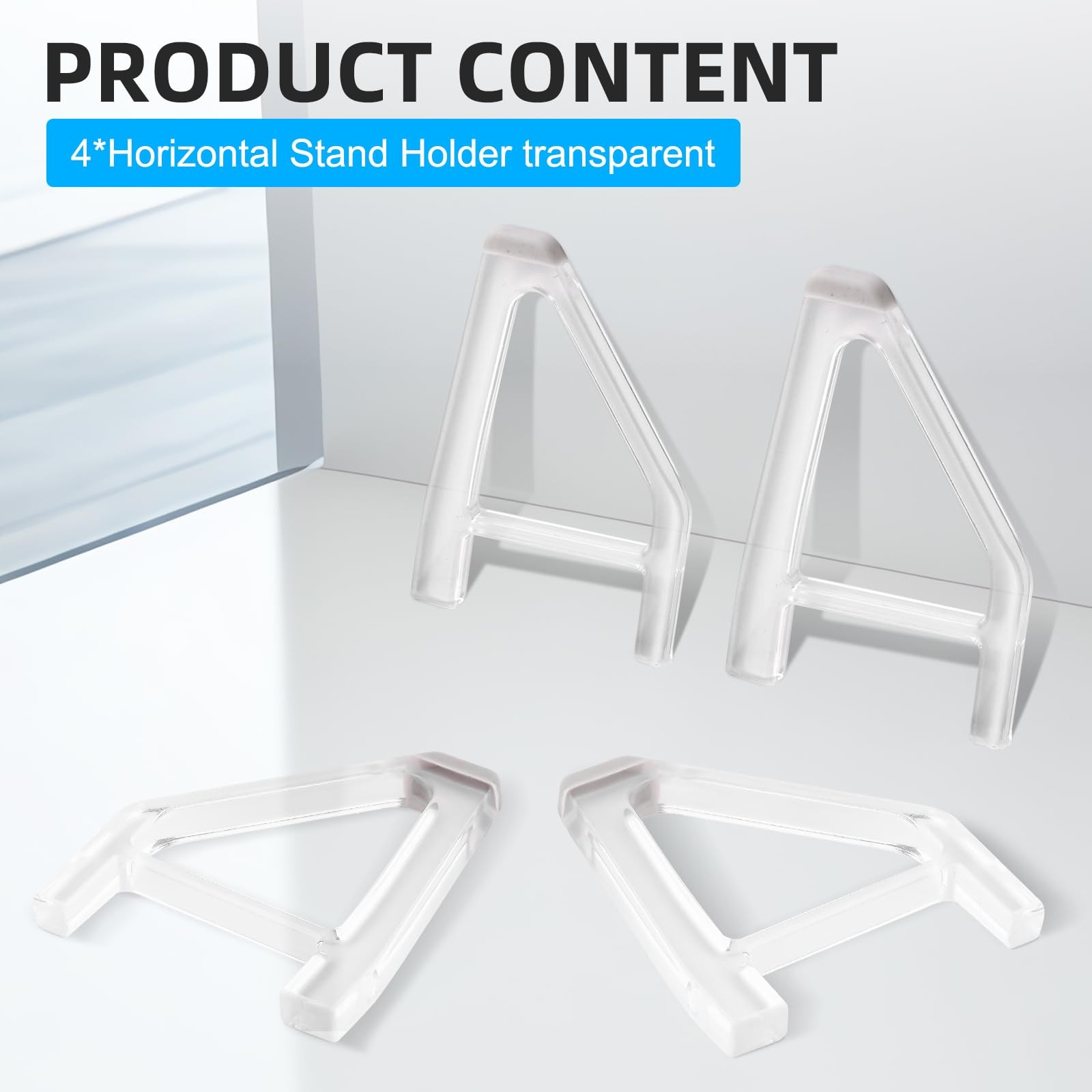 YIBEICO Stand for PS5 Slim Disc Edition SLIM Disc*4pcs, transparent