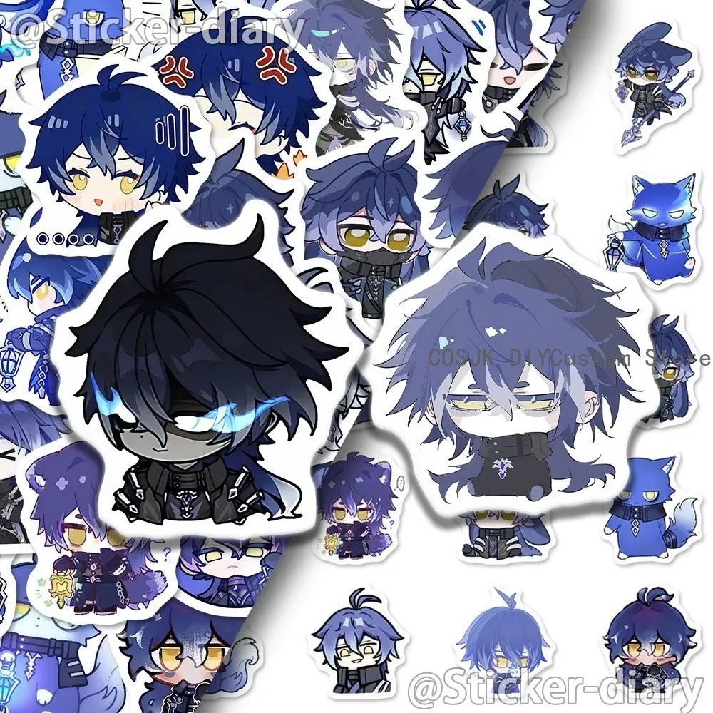 172pcs Kyryll Chudomirovich Flins Genshin Impact Stickers Label Sticker