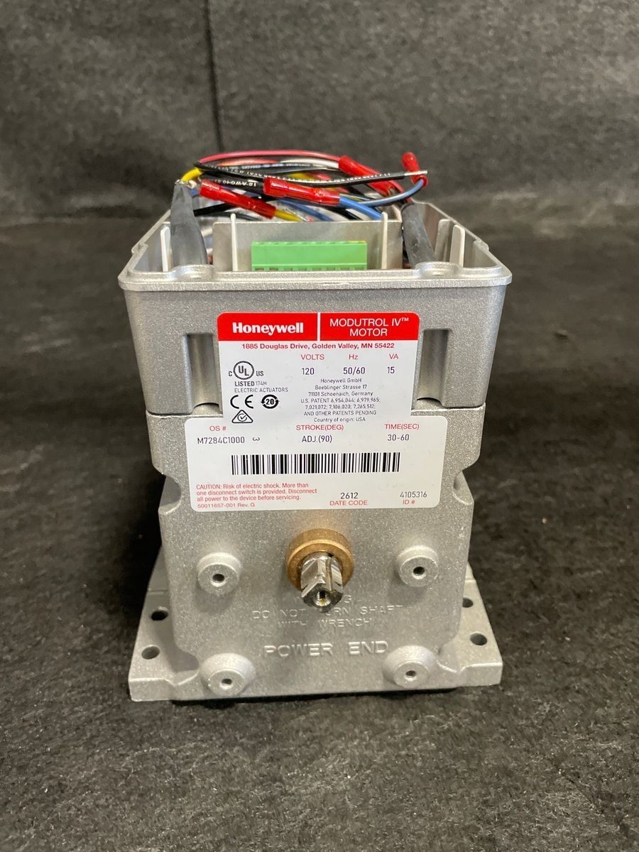 Honeywell M7284C1000 120V Non-Spring Return Foot Mounted Actuator, 150 lb-in