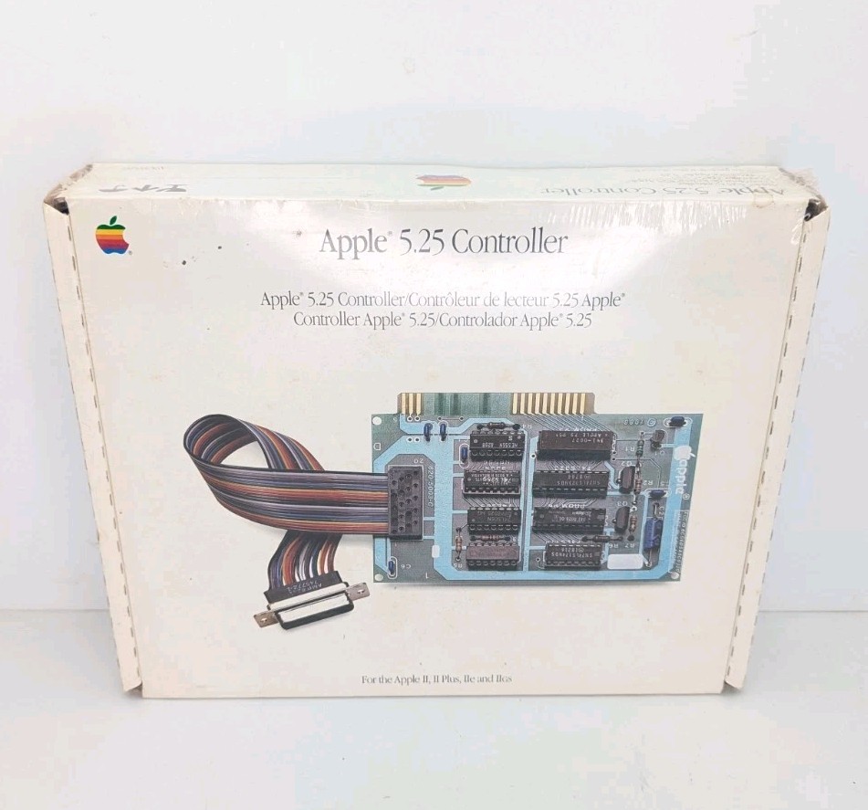 NOS Apple 5.25 Controller Card Apple II, IIe, IIGS, II+ Sealed Box A9C0320 Vtg