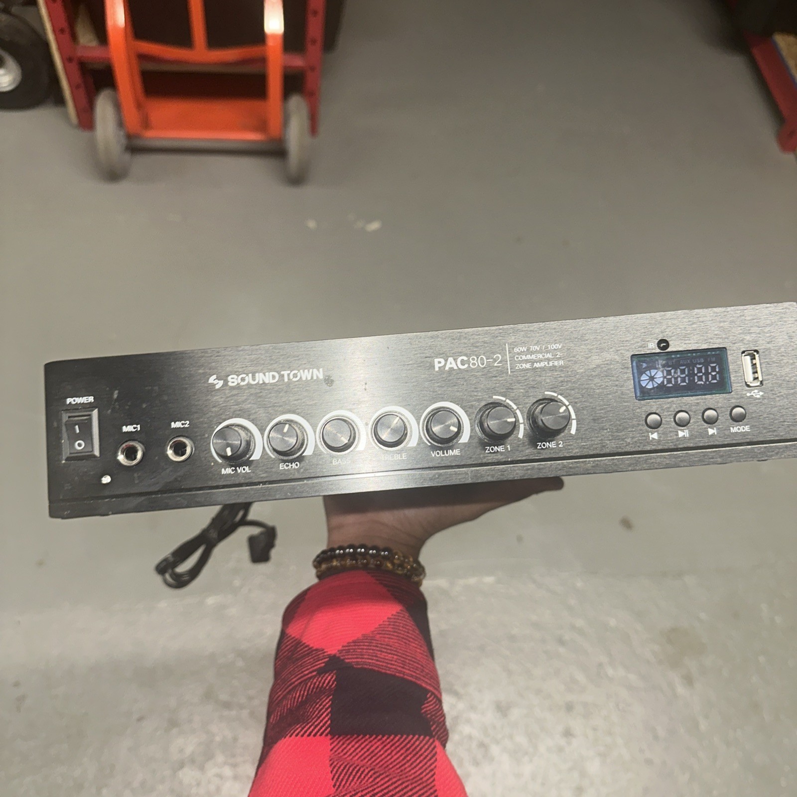 Soundtown Pac 80-2 60W 70V / 100V Commercial 2-Zone Amplifier
