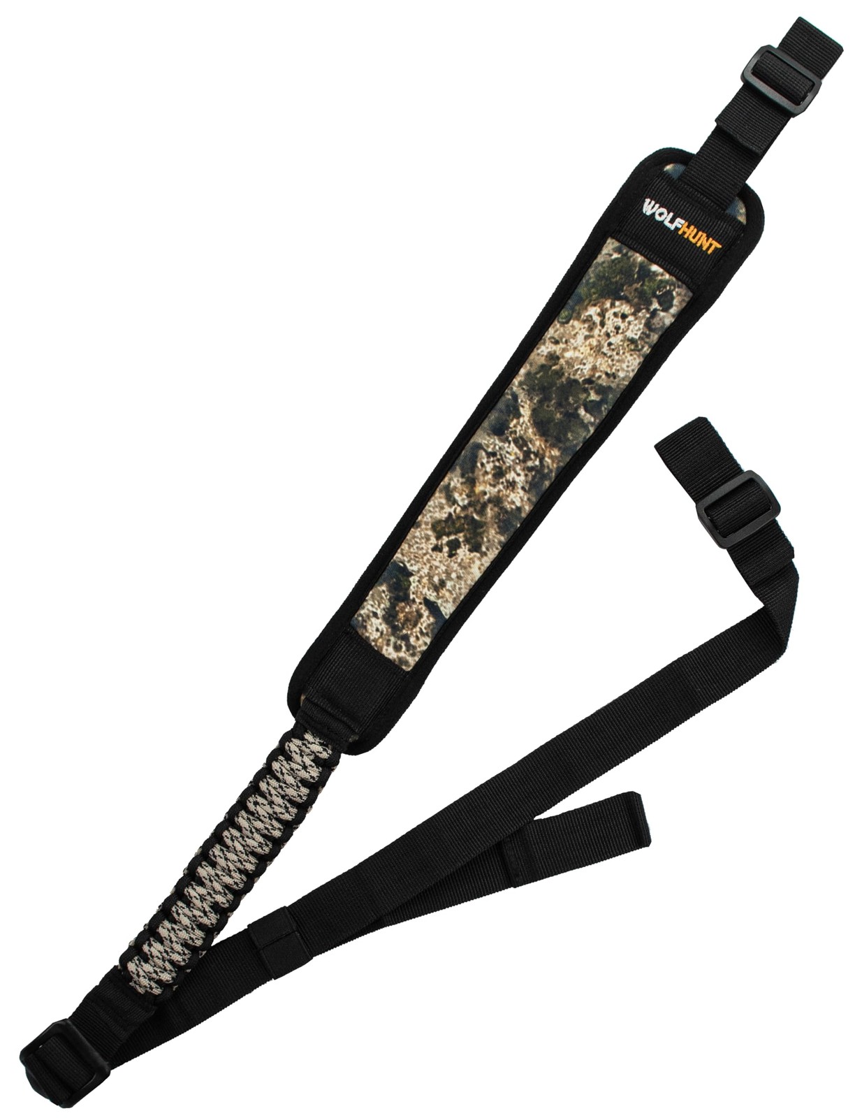 Two Point Gun Sling, No Swivel Hunting Rifle Sling Semi-Paracord, Camouflage ...