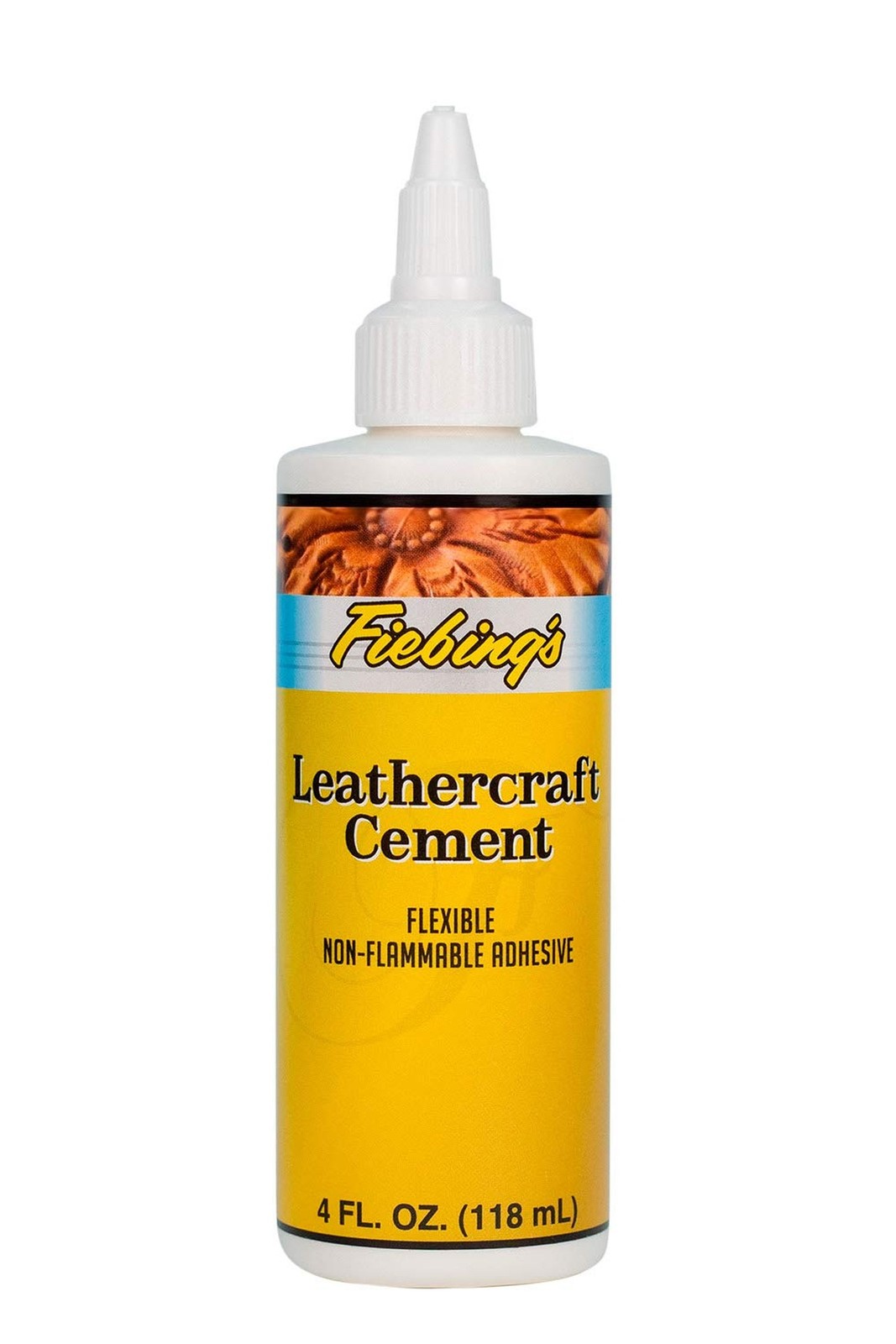 Fiebing's Leathercraft Cement - Leather Glue (4oz) - Quick Drying, High Stren...