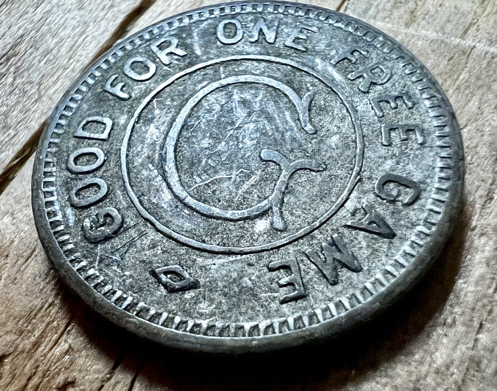 Vintage USA Trade Token Awarded For Skill Property Of Machine GF 1 Free Game (G)
