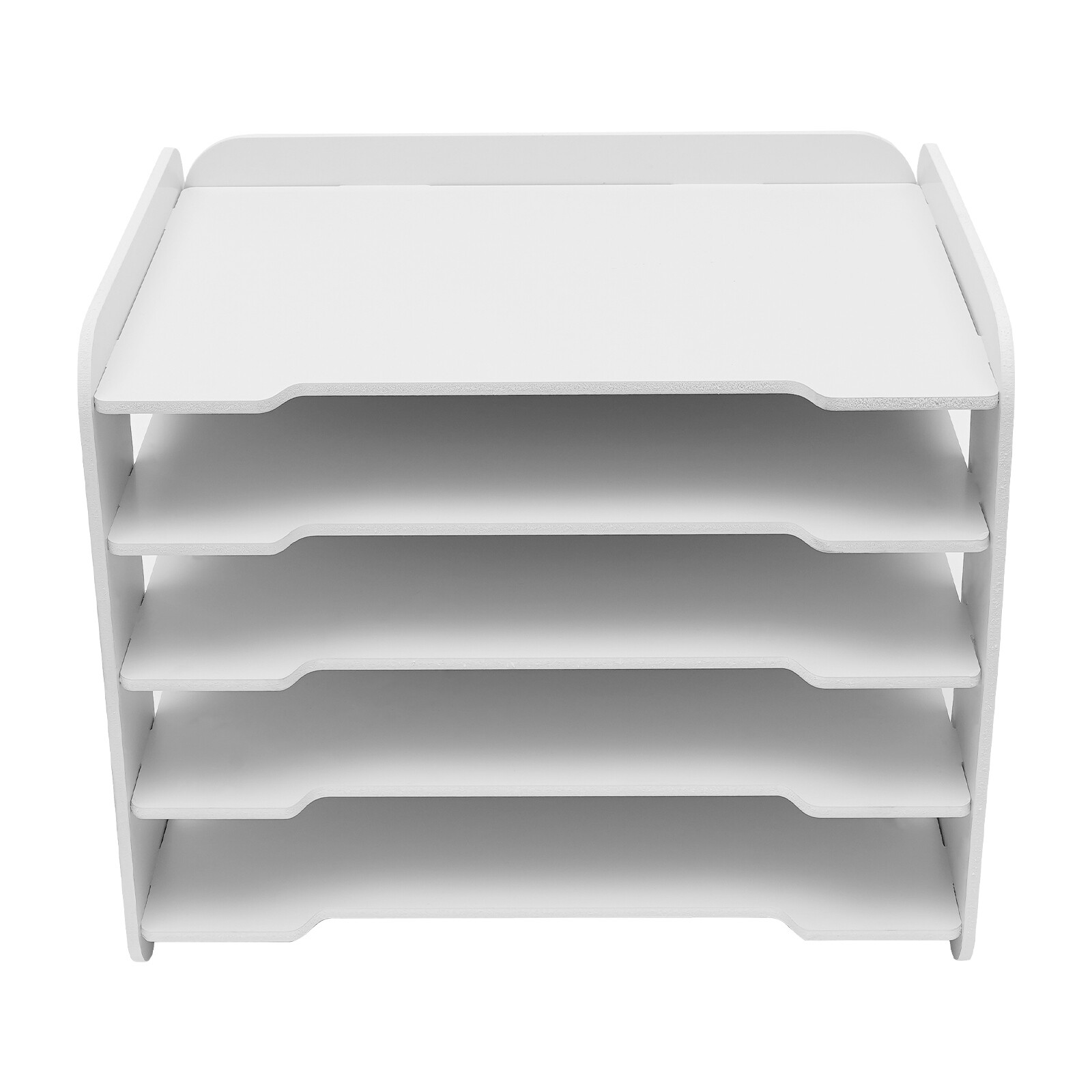 5 Tiers Stackable File Organizer Tray Desk Desktop Paper Document Tray Holder