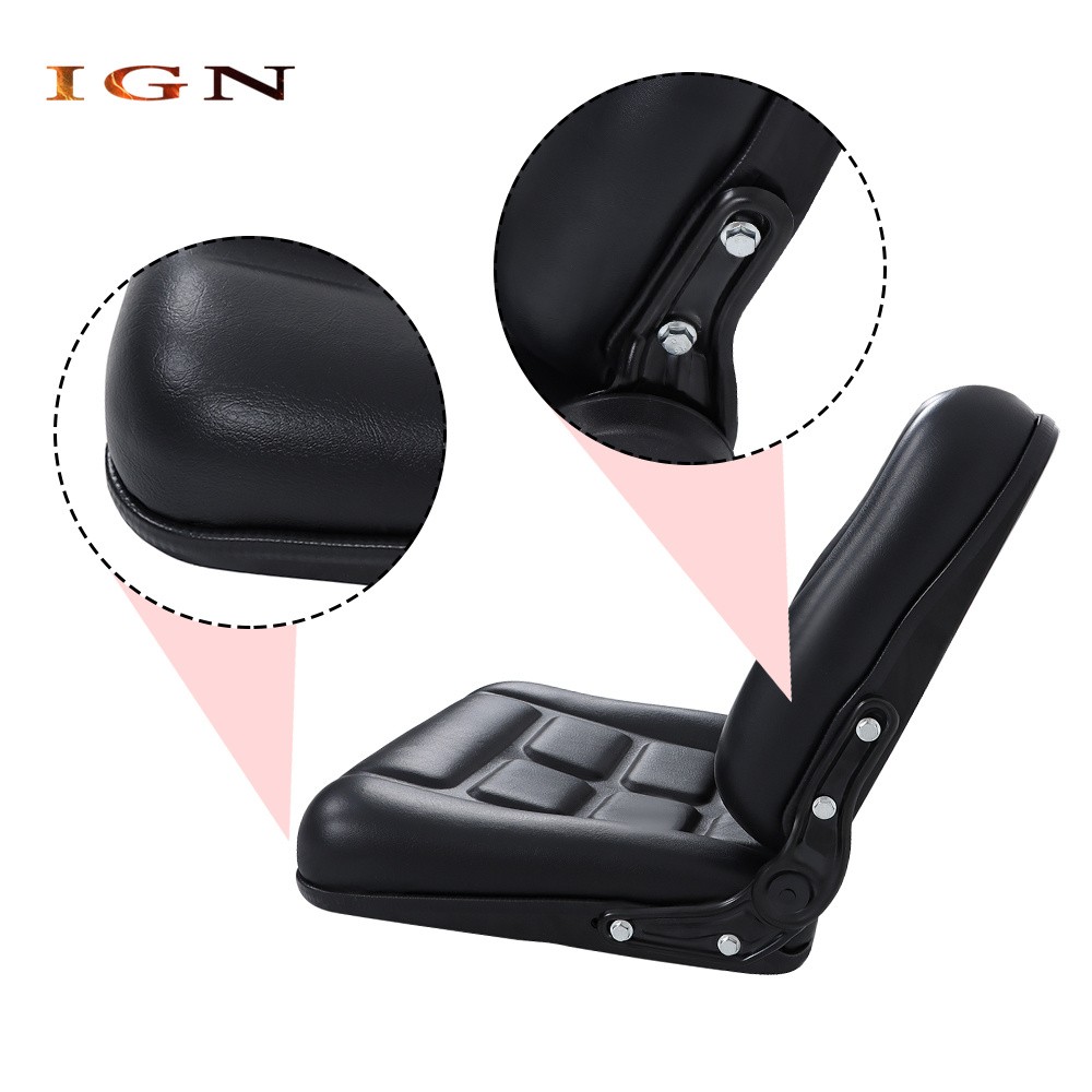 Universal Tractor Forklift Seat Waterproof Adjustable Fold Down Forklift Seat
