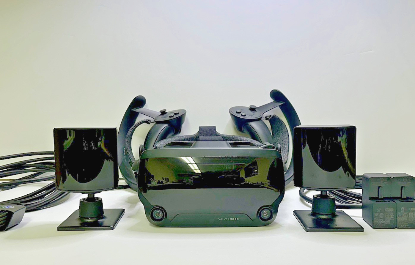 Valve Index VR PC Headset Full Kit, 2.0 Base Stations, Knuckle Controllers