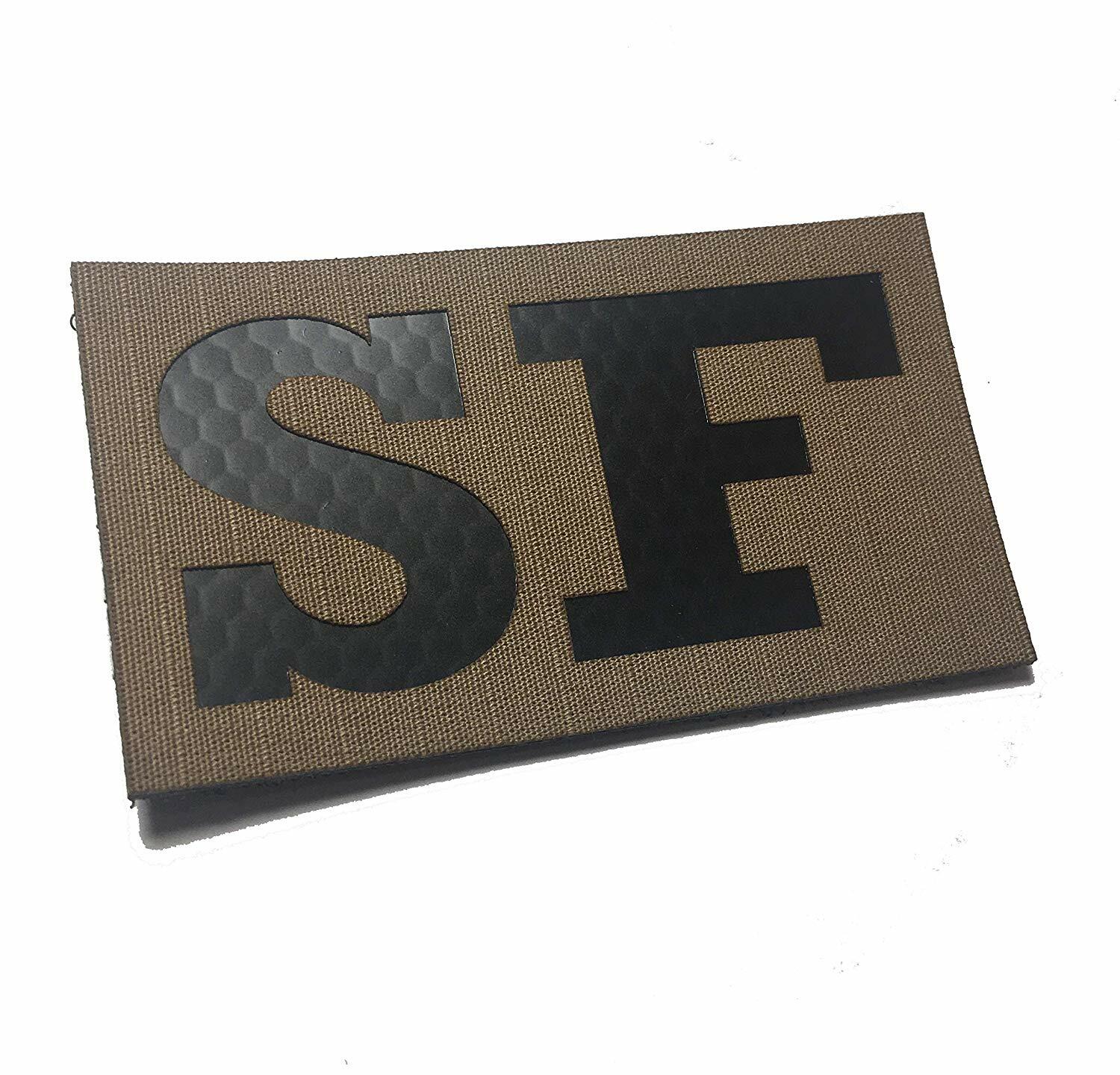 SF (Security Force) 3.5x2 Inch Infrared Coyote Spice Brown IR reflective patch