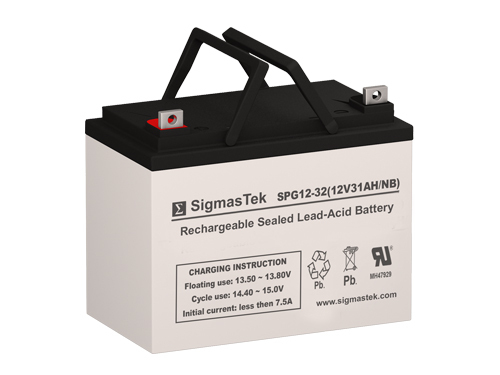 Suntech AGM1234T Replacement Battery By SigmasTek - GEL 12V 32AH NB