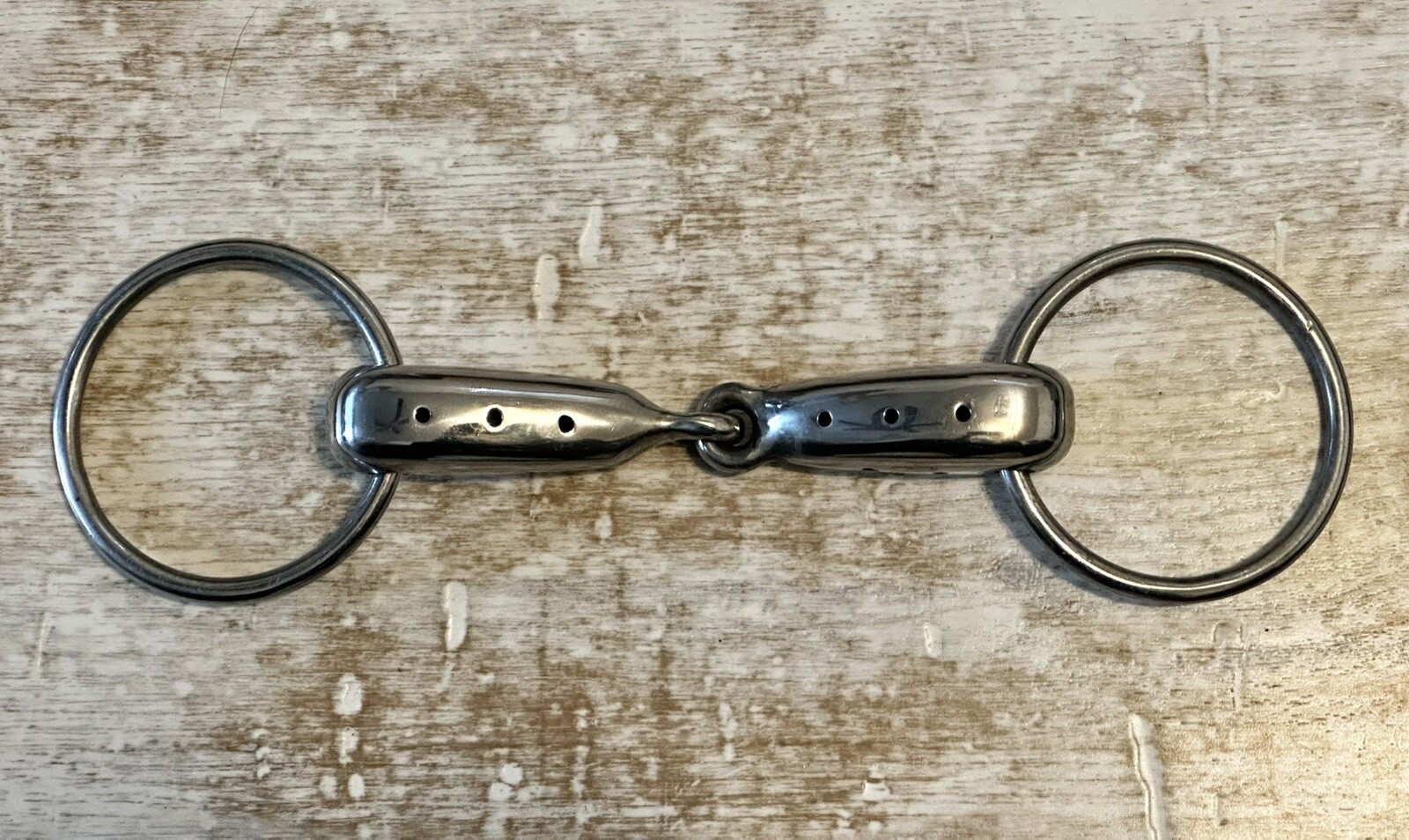 5 in. Hollow Mouth Loose Ring Snaffle Bit Whistle Pipe Wind Sucking