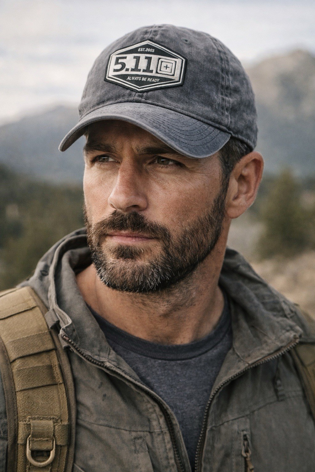 5.11 Tactical Ball Cap 2015 Steam Gray Adjustable - Always Be Ready!
