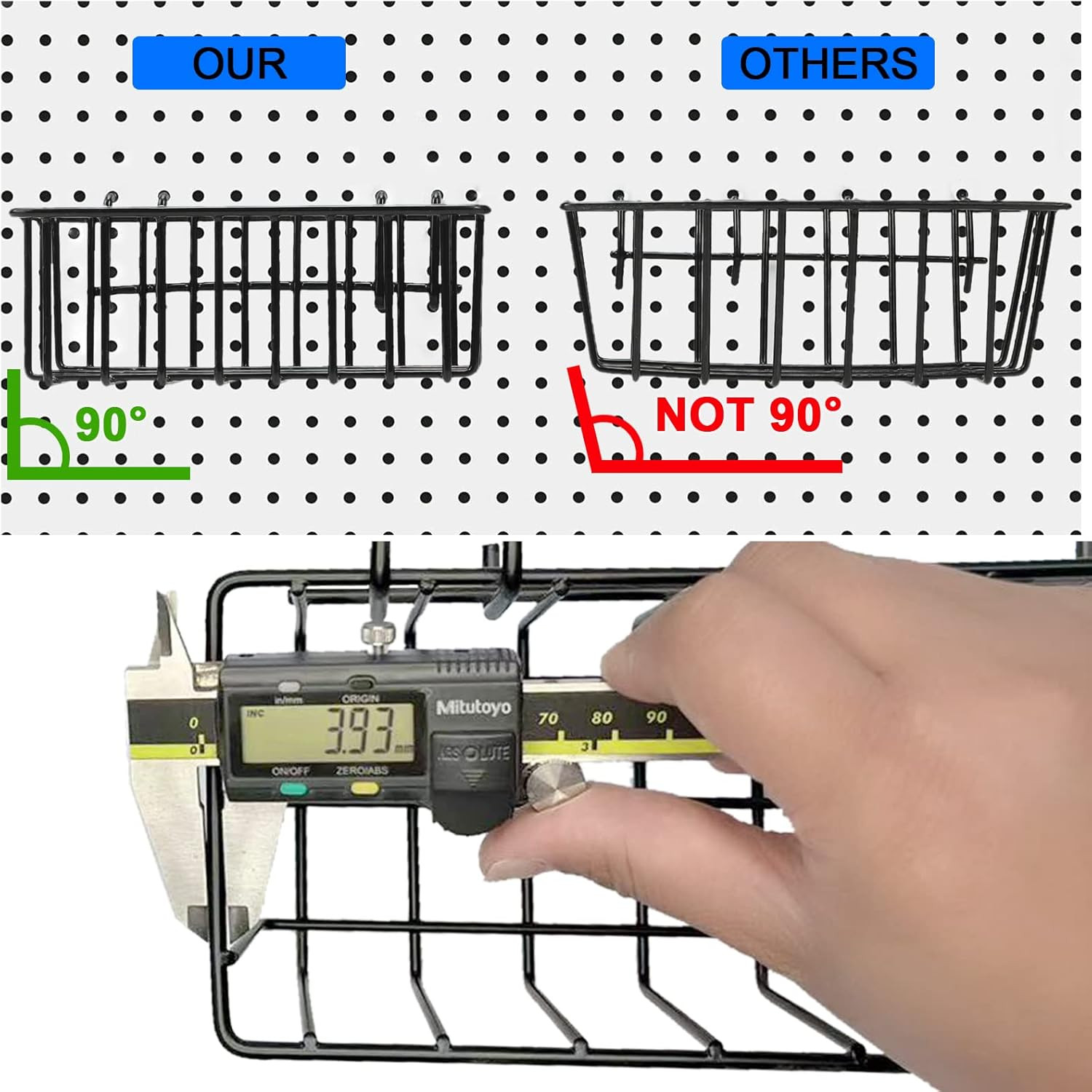 Pegboard Baskets,Pegboard Accessories,Can Be Used to Store Items That Are Not Ea