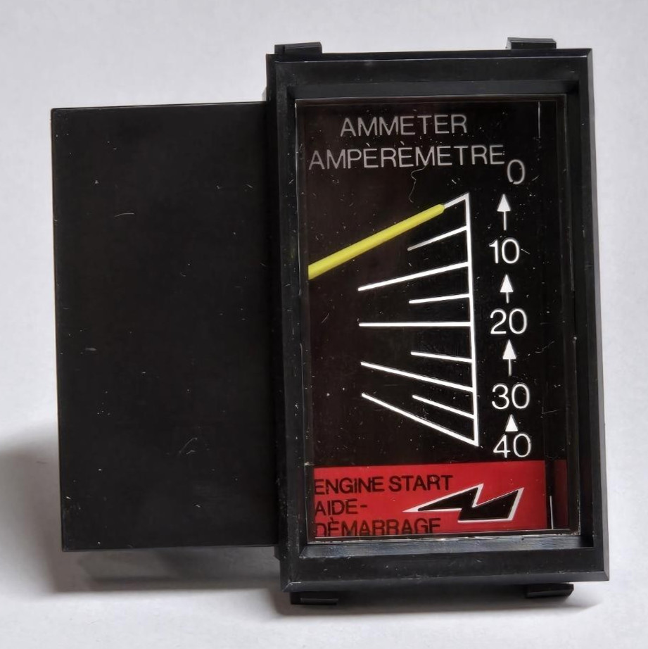 BATTERY CHARGER AMP METER 0-40A BOOST VERTICAL SNAP-IN for SCHUMACHER SOLAR CENT