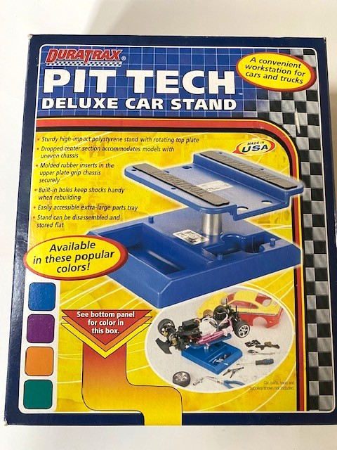 Duratrax Pit Tech Deluxe RC, Car & Truck Stand Blue, DTXC2370- NEW in SEALED BAG
