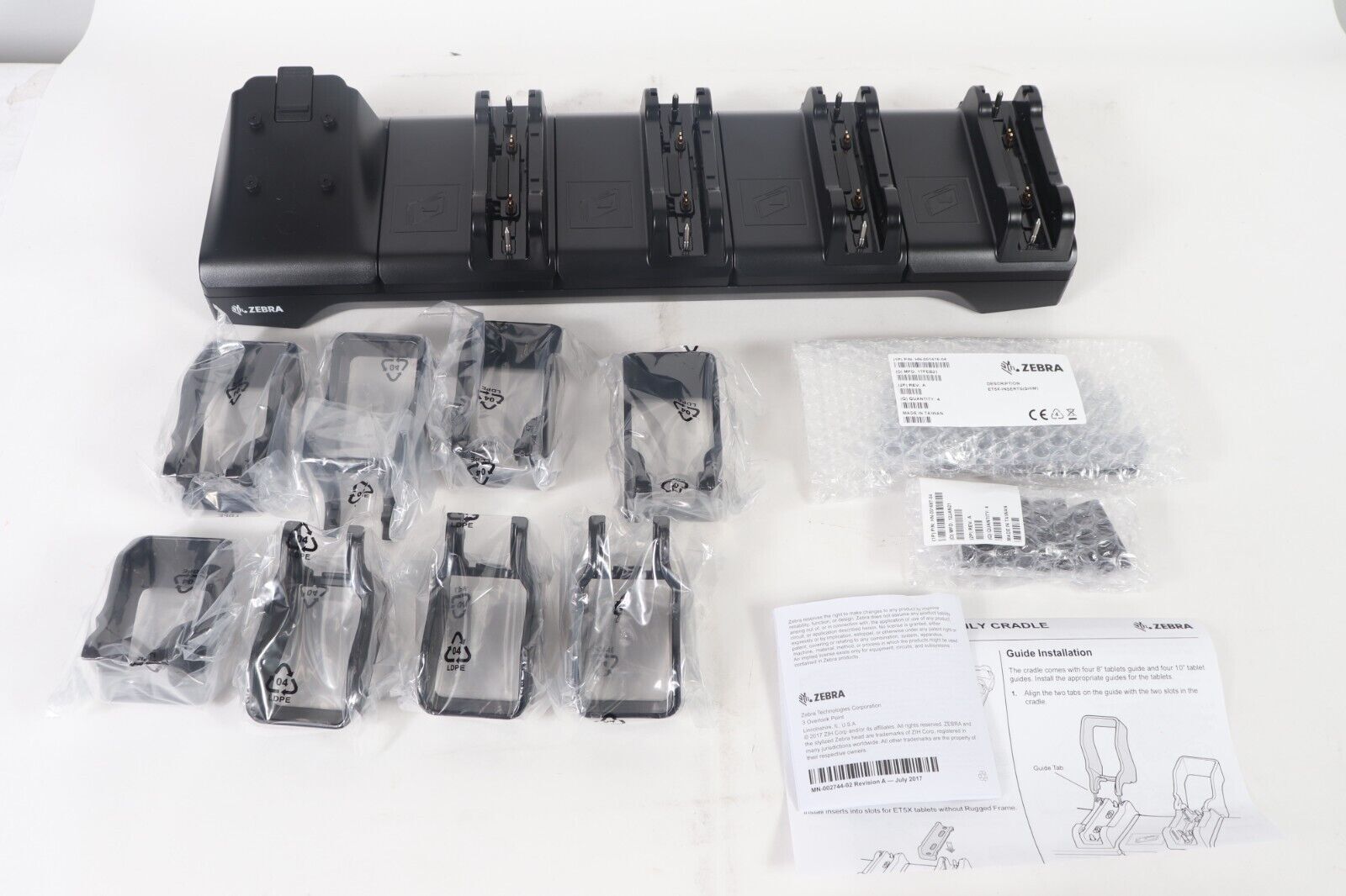 NEW Zebra CRD-ET5X-SE4CO3-01 4-Slot Charging Cradle Dock for ET51 ET56