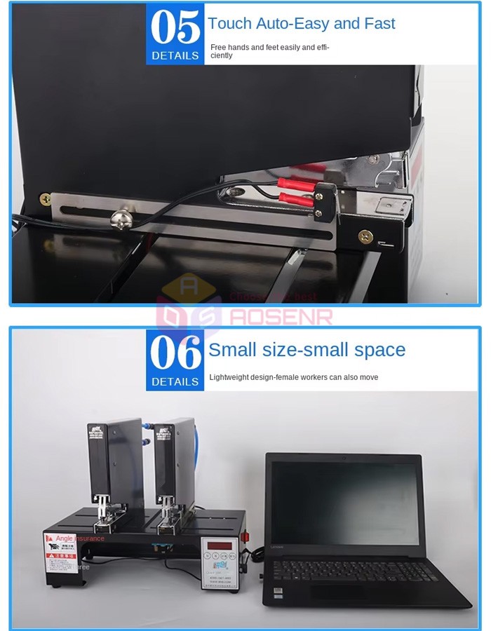 110V Three-head Pneumatic Stapler Binding Machine Automatic Electric Stapler
