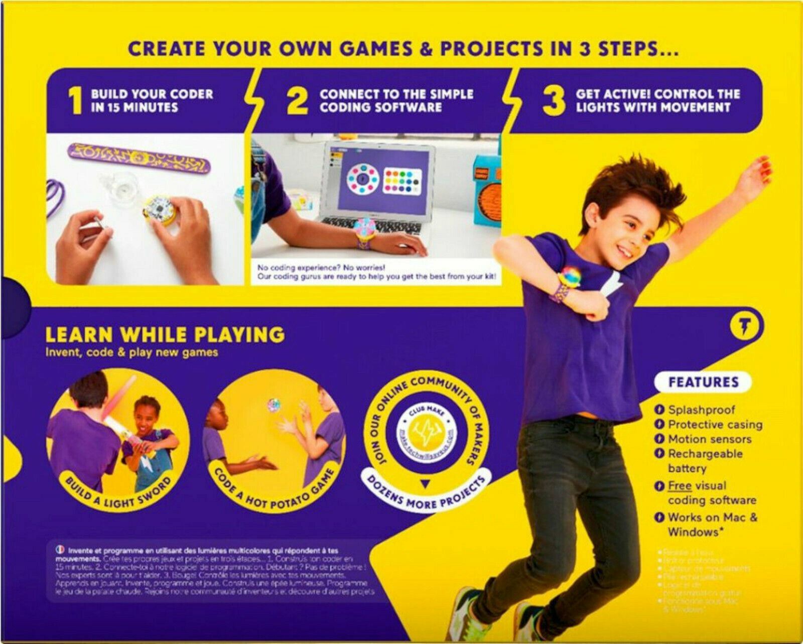 NEW Tech Will Save Us Creative Coder Kit Wearable Programmable STEM Activity