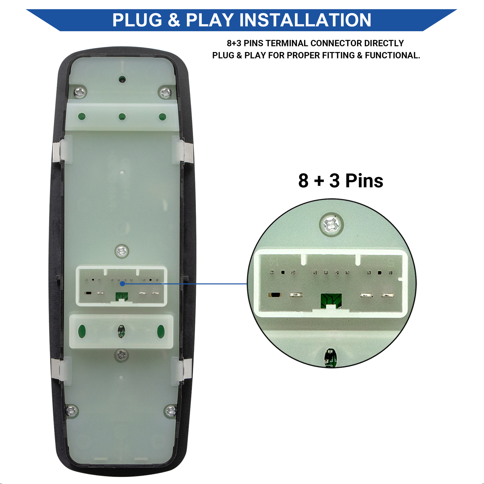 Master Power Window Switch Control for 2011-2013 Dodge Durango 68086693AC 2Autos