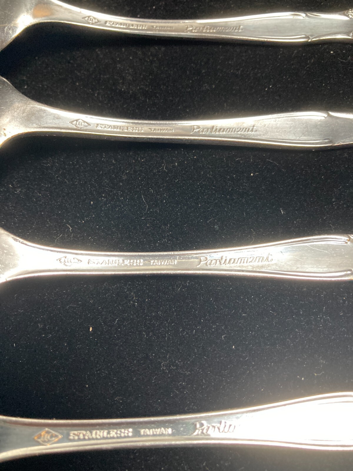 4 Parliament Teaspoon Flatware Stainless Taiwan