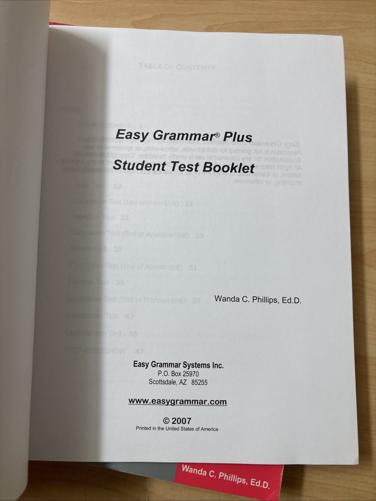 Lot 2 Easy Grammar Plus Teacher Edition Student Test Booklet Set Wanda Phillips