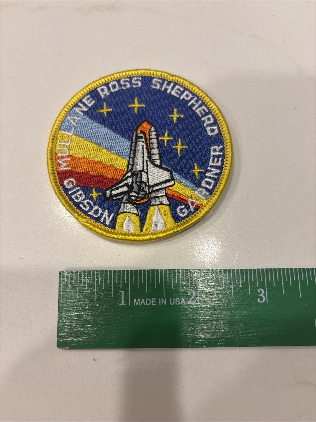 NASA SPACE SHUTTLE ATLANTIS STS-27 4" PATCH Gibson/Mullane/Ross/Shepherd/Gardner