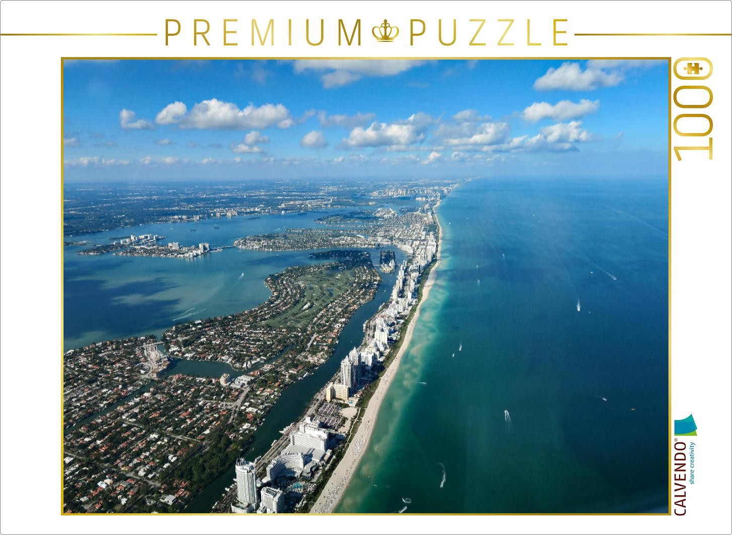 CALVENDO Puzzle Miami Beach, Florida, USA | 1000 Teile Lege-Größe 64x48cm Foto-P