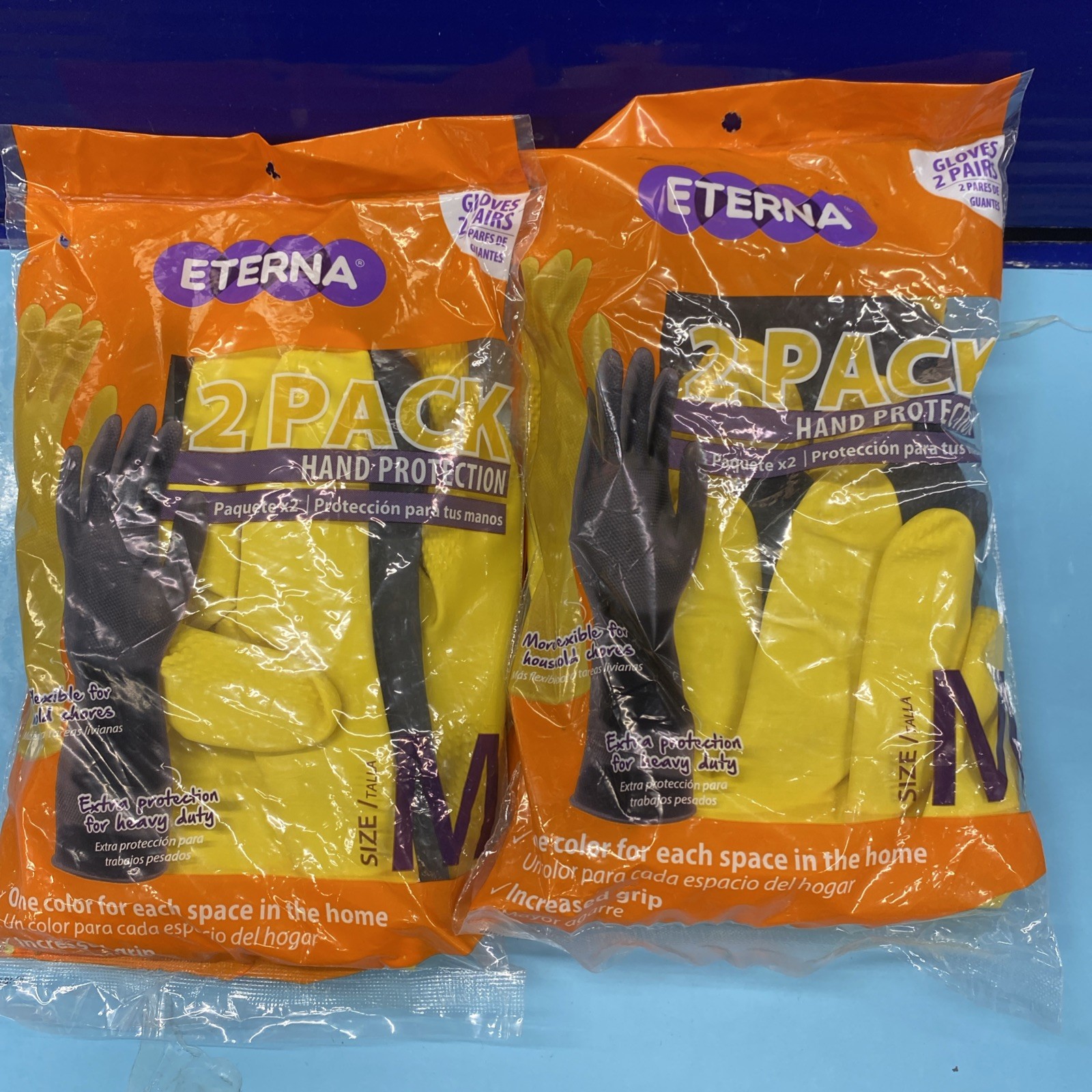 2X ETERNA Multi-Purpose Handprotection Glove for Kitchen Laundry 2 Pairs Size M