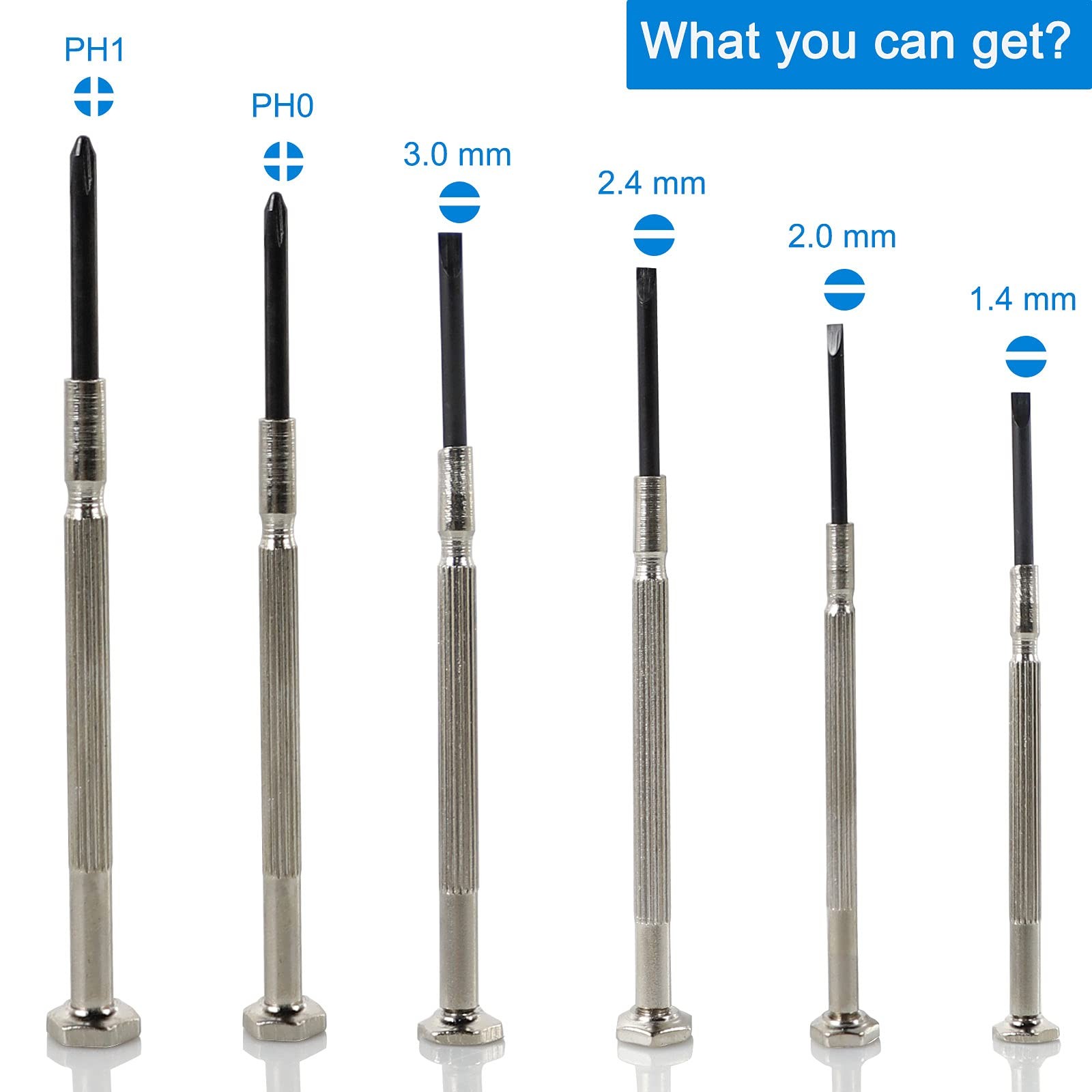 6 PCS Precision Screwdriver Sets, Eyeglass Repair Kit Screwdriver, Mini Black