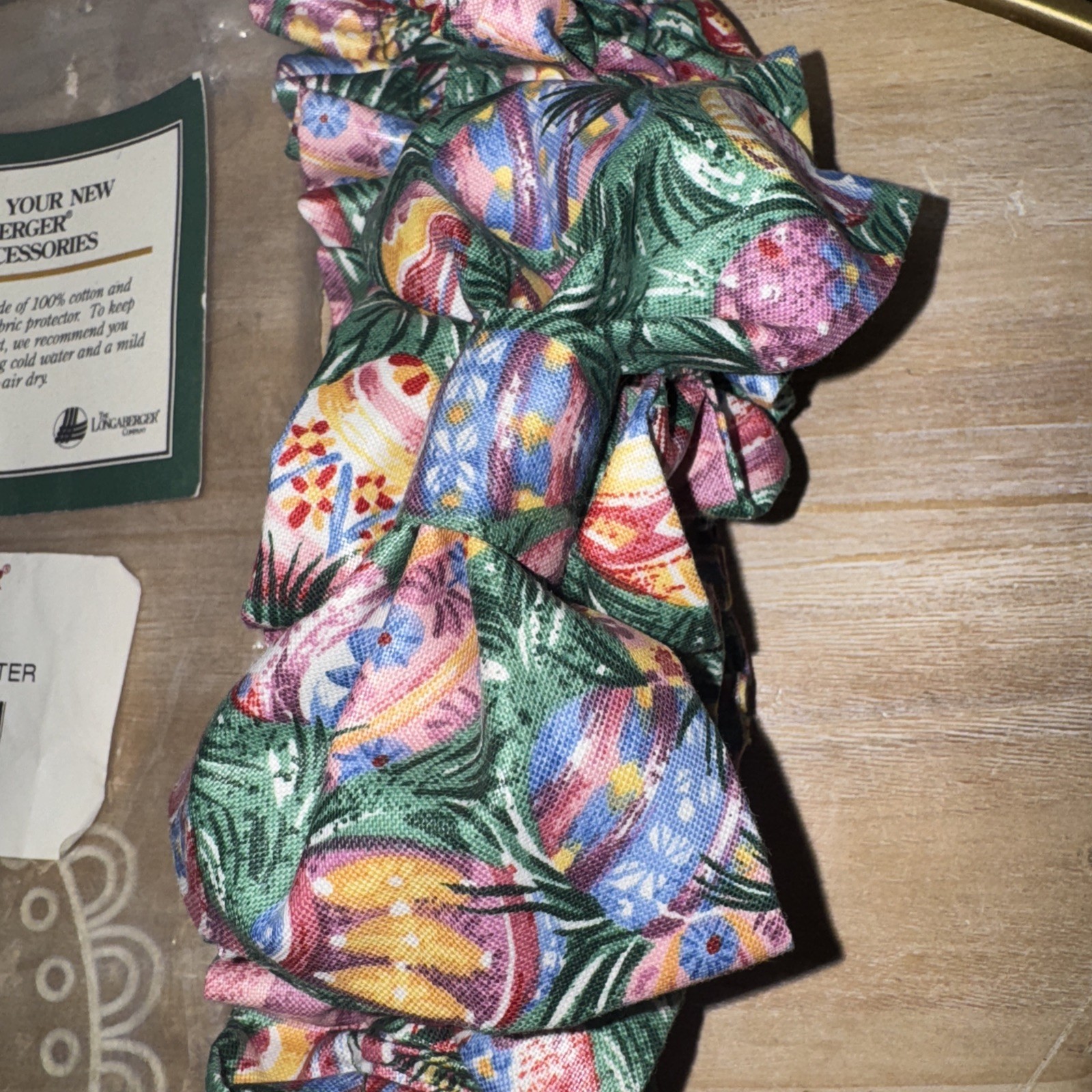 Longaberger Vintage Retired NWT Easter Medium Garter