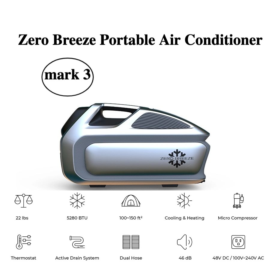 ZEROBREEZE MARK3 Portable Outdoor Air Conditioner Mini Compressor Refrigeration