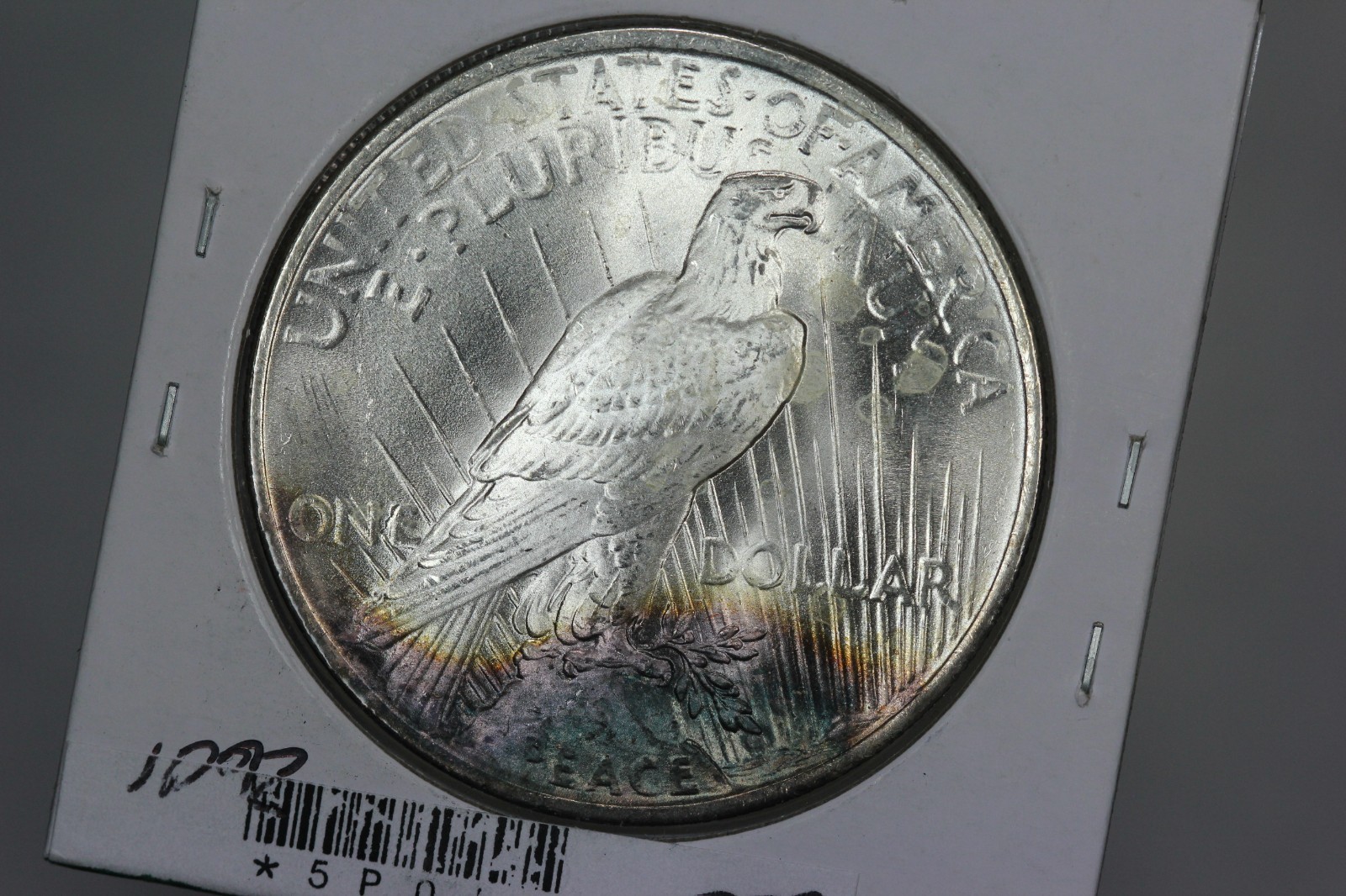 1923 Peace Dollar Toned Surfaces BU 5P0I