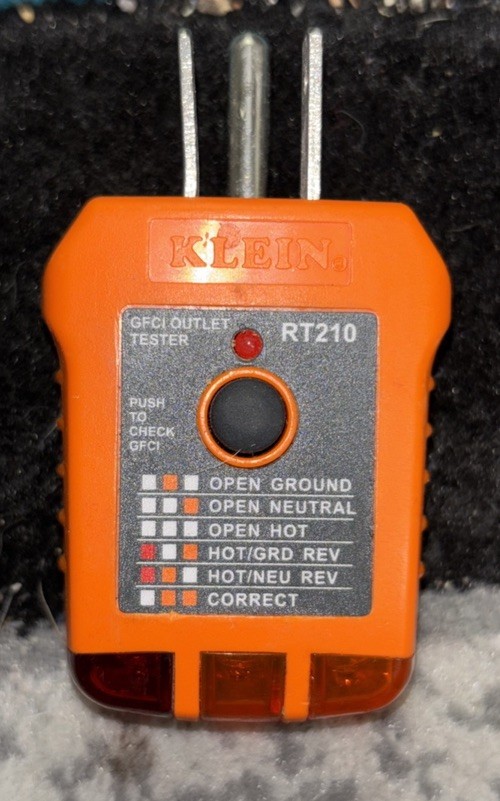 Klein Tools RT210 GFCI Outlet Tester