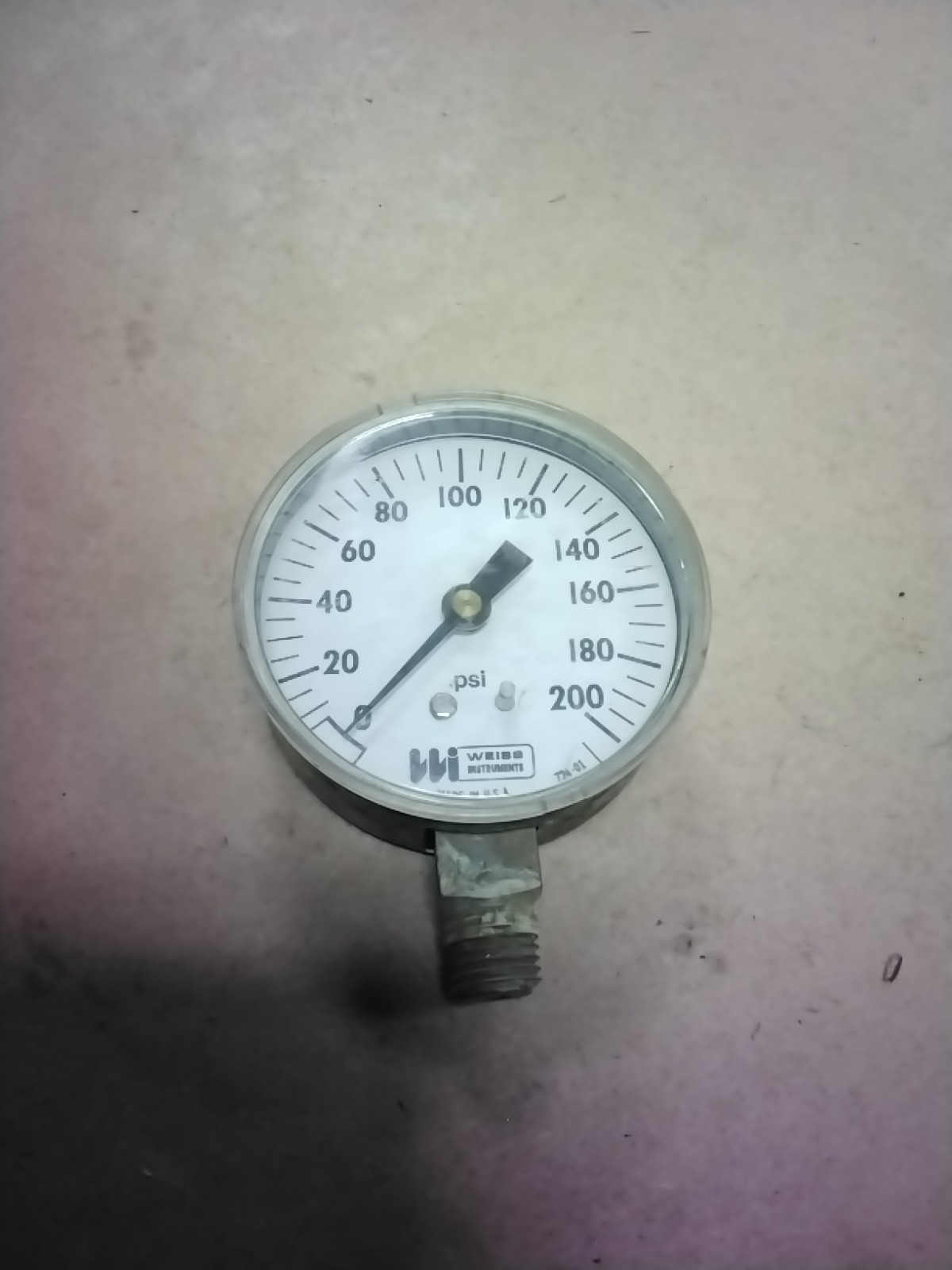 Weiss 0-200 PSIG Pressure Gauge