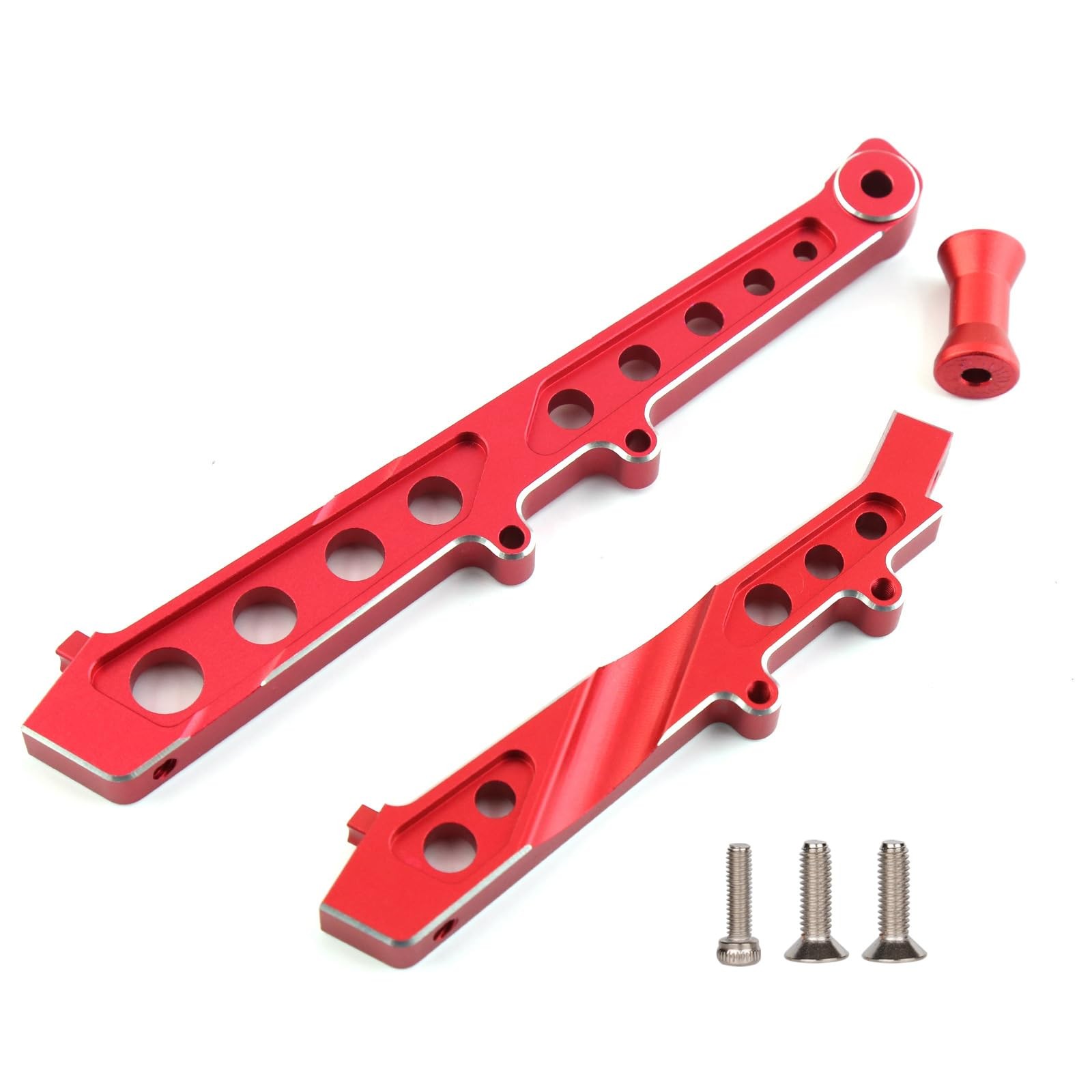 Aluminum Chassis Front Rear Brace Red Fits Arrma 6S 1/7 Limitless V1 ARA320511