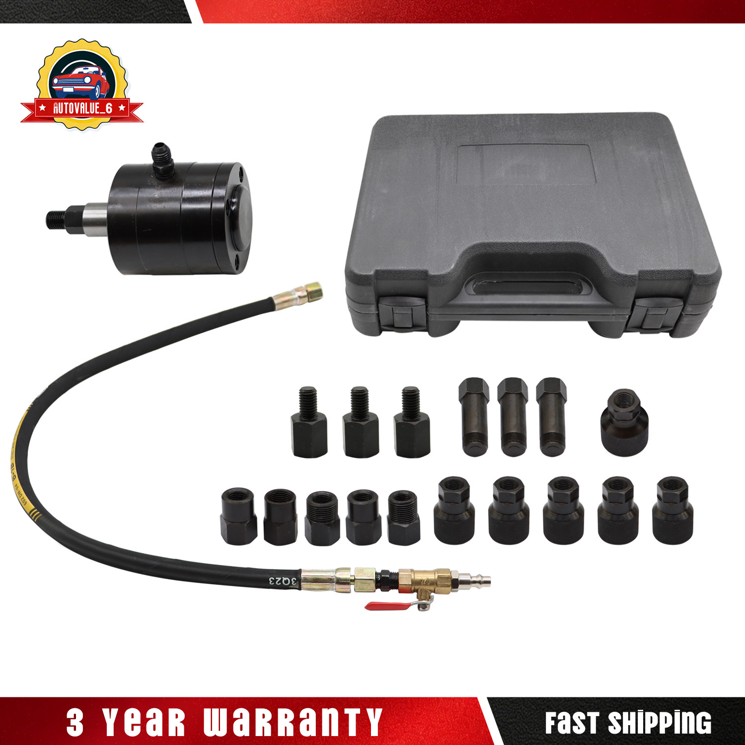 Pneumatic Air Vibration Diesel Injector Puller Extractor Tool Kit 21 PCS