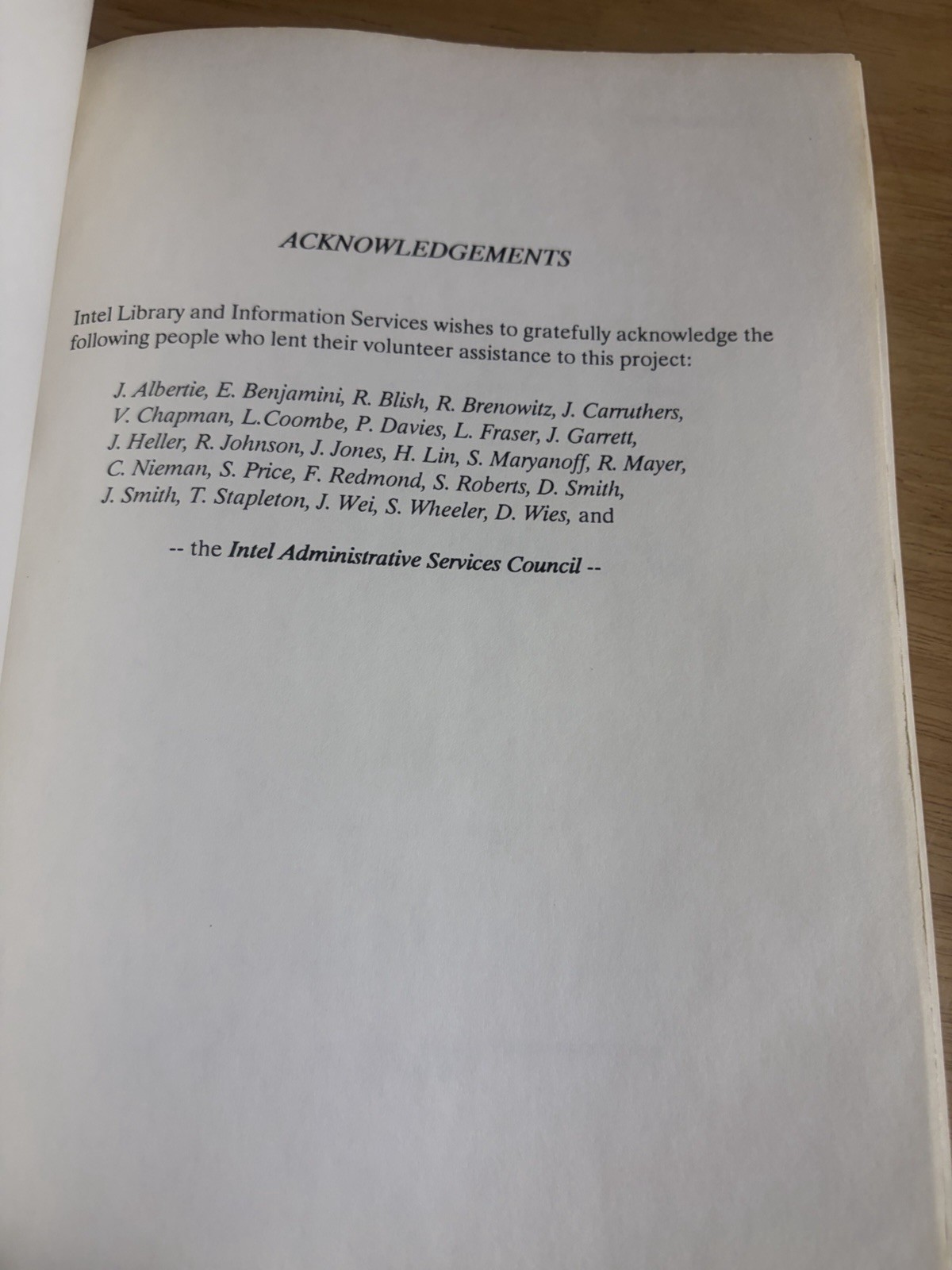 Intel Dictionary 1990 Internal Corporate Reference Manual 386 Microprocessor