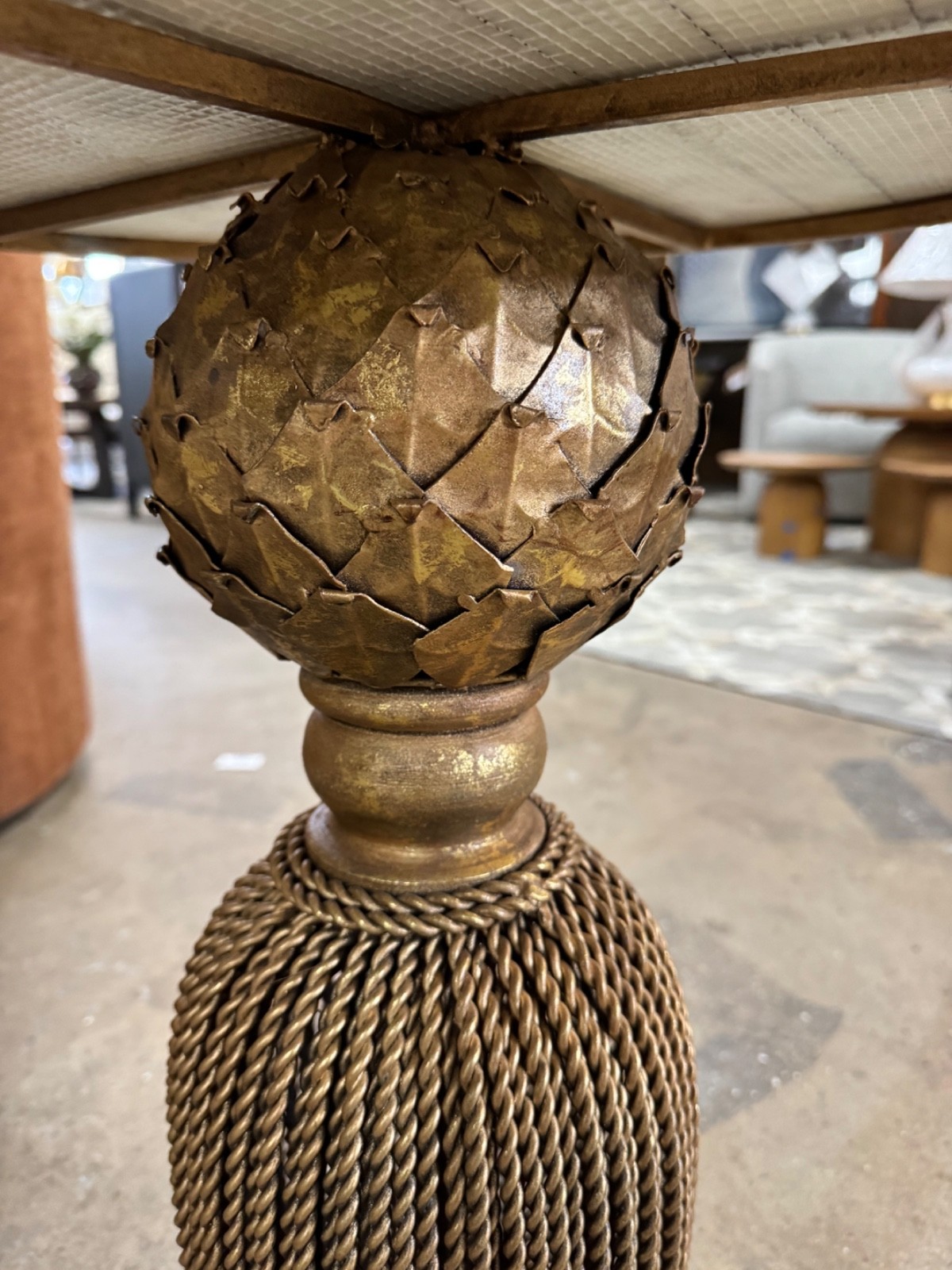 Kay Marble Tassel Table