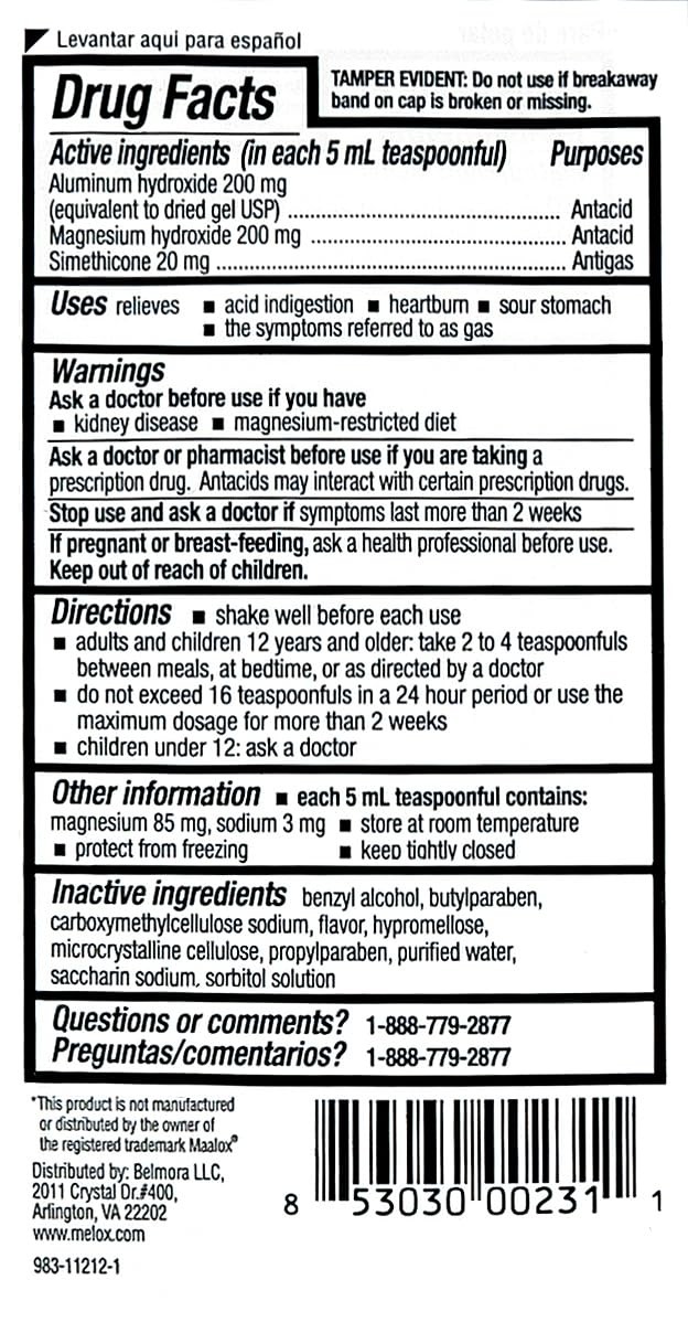 Melox for Heartburn Relief