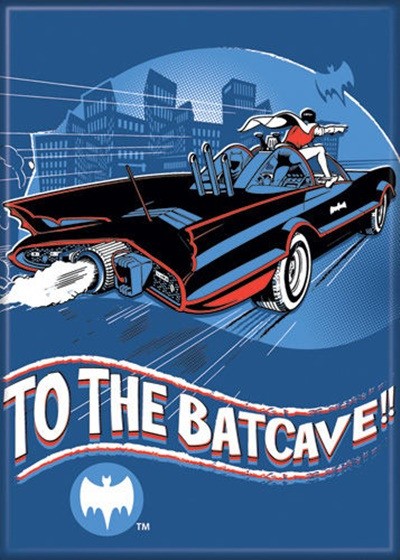 Batman 1960's TV Series To The Batcave Art Image Refrigerator Magnet NEW UNUSED