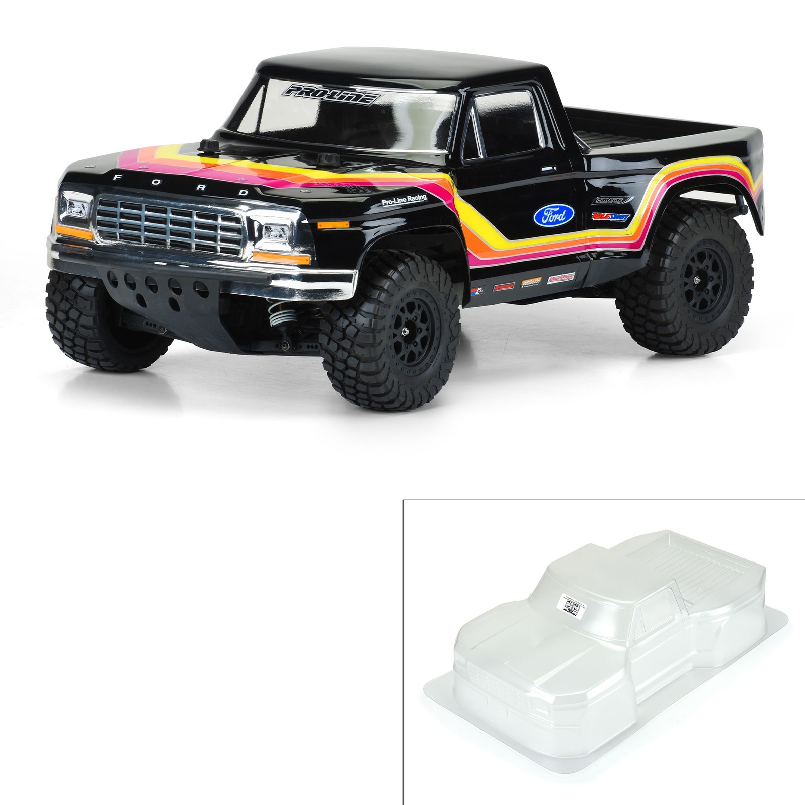 Pro-Line Racing 1979 Ford F-150 Race Truck Clear Body for SC PRO351900 Car/Truck
