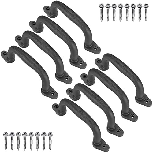 Set of 8 Safety Playground Handles, Swing Set Kids Safety Hand Black-8pcs