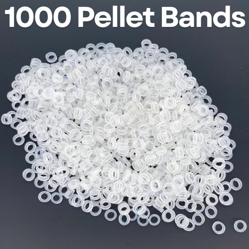 1000 Pellet Bands Carp Fishing Band Rubber Clear Silicone - Carp Tench Barbel UK