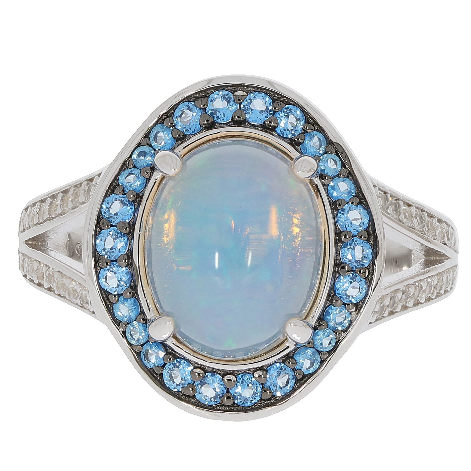 Sterling Silver Semi Mount Ring Setting Cabochon Oval OV 10X8mm