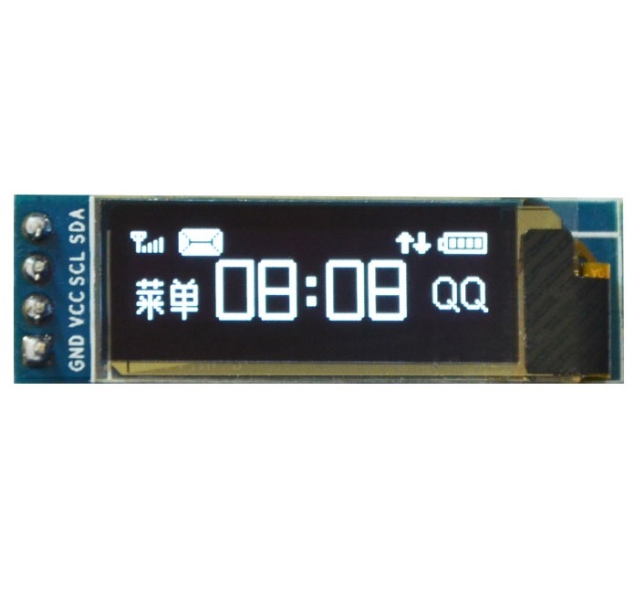 1PCS IIC I2C 0.91"128x32 white OLED LCD Display Module AVR PIC for Arduino