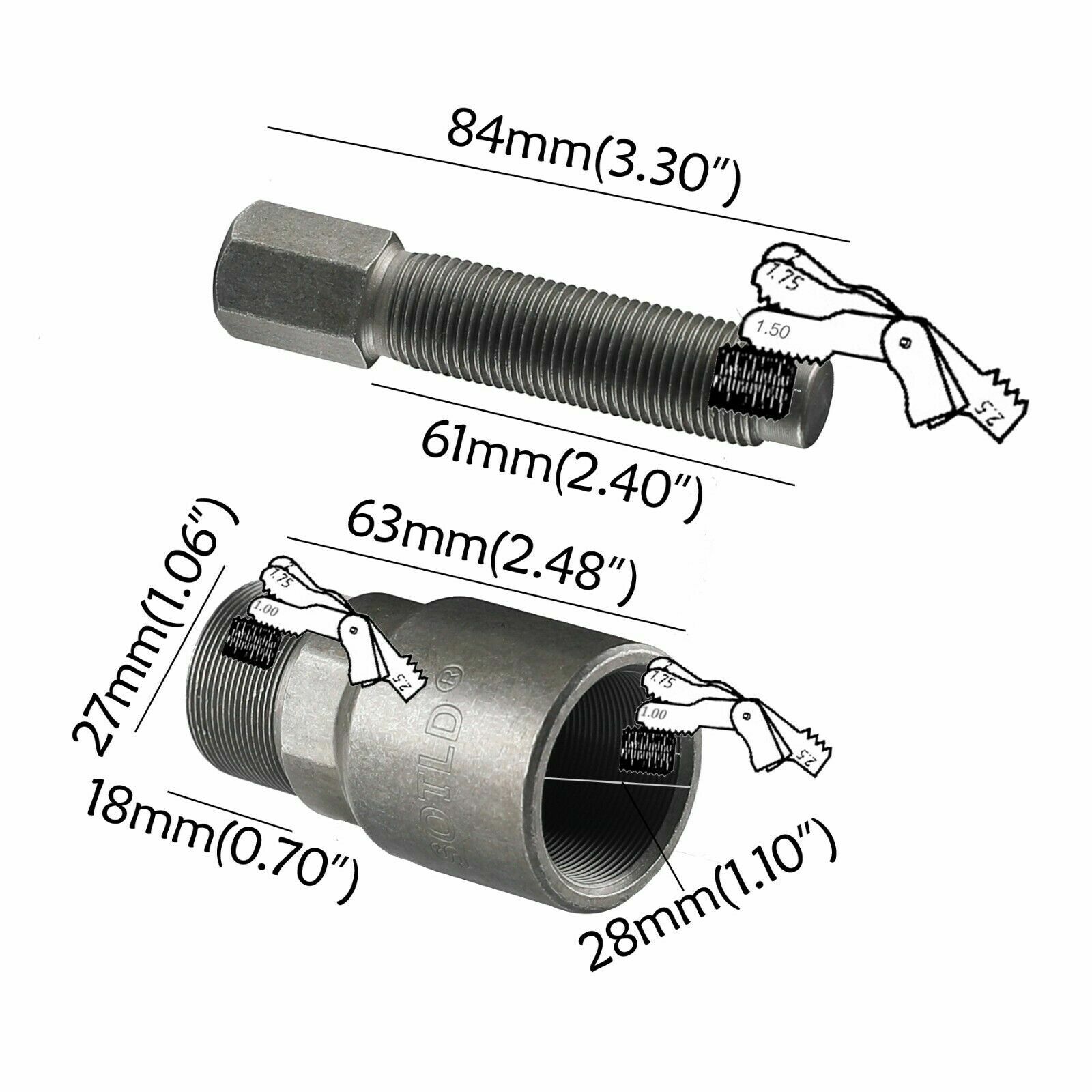 Magneto Stator Repair Tool Fits Kawasaki Suzuki 27mm 28mm 16mm Flywheel Puller
